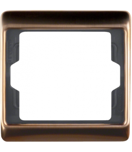 Arsys Ramka 1-krotna, Miedź, metal Kupfer Med Berker 13130007