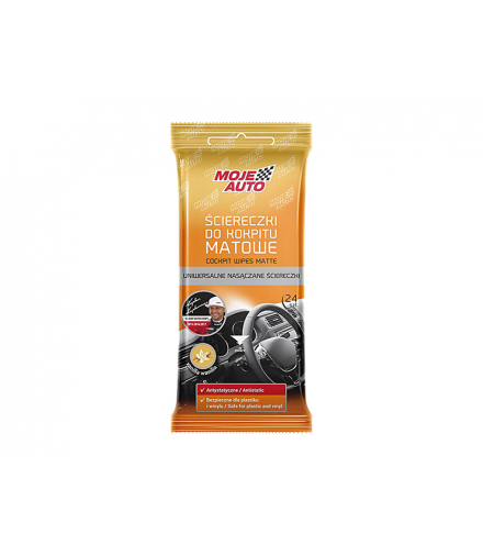 Ściereczki do kokpitu matowe wanilia 24 sztuki Moje Auto Blow 52-131