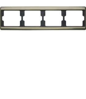 Arsys Ramka 4-krotna pozioma, jasny brąz, metal Berker 13840001