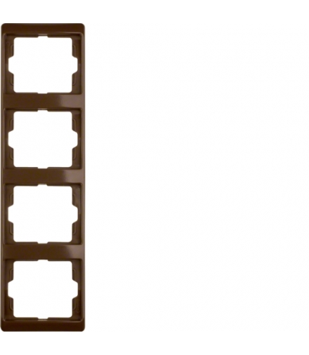 Arsys Ramka 4-krotna pionowa, brązowy Berker 13430001