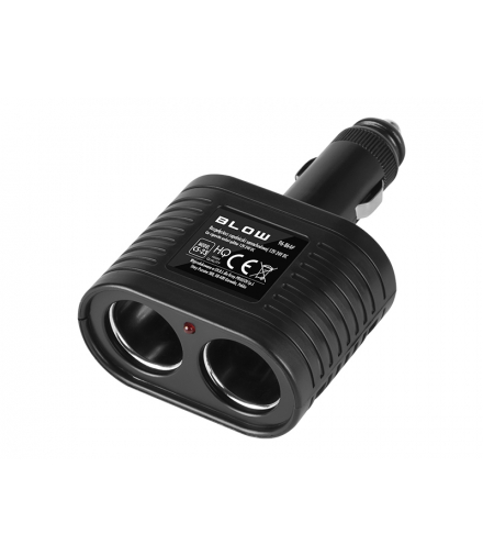 Rozgałęźnik zapalniczki samochodowej 1xwtyk/2xgniazdo cs-23 Blow 96-864