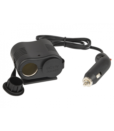 Rozgałęźnik zapalniczki samochodowej 1xwtyk /2xgniazdo +kabel cs-24 Blow 96-865