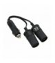 Rozgałęźnik zapalniczki samochodowej 1xwtyk/2xgniazdo+kabel cs-25 Blow 96-868