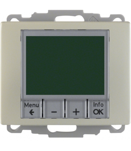 Arsys Regulator temperatury ze sterowaniem czasowym i elementem centralnym, stal szlachetna, lakierowana Berker 20449004