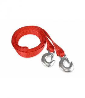 Lina holownicza linka do holowania taśmowa 7500 kg 50 mm 5 m hak + hak amio-02013 PAS KAM AMI-02013