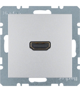 B.Kwadrat/B.7 Gniazdo HDMI z przyłączem 90°, alu, mat Berker 3315431404