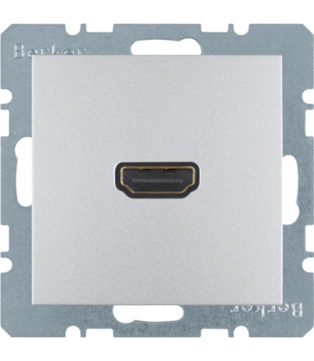 B.Kwadrat/B.7 Gniazdo HDMI z przyłączem 90°, alu, mat Berker 3315431404
