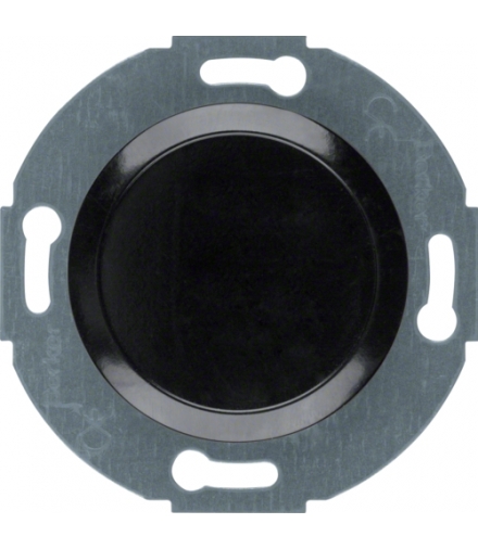 Serie 1930/Glas Zaślepka z płytką czołową, czarny Berker 100921