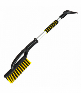 Szczotka zmiotka skrobaczka do szyb śniegu lodu mosiężna nice touch aluminium 75 cm TOM PAR AMI-T09865