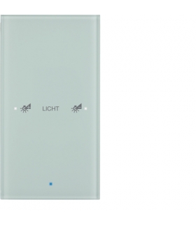 KNX TS Sensor dotykowy 1-krotny konfigurowalny, szkło, białe