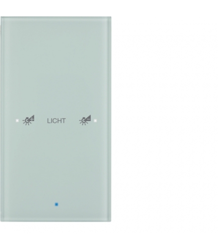 KNX TS Sensor dotykowy 1-krotny konfigurowalny, szkło, białe