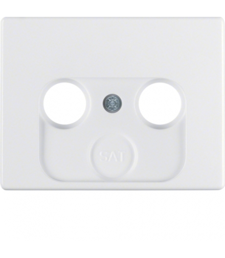 Arsys Płytka czołowa do gniazda antenowego 2- i 3-wyjściowego, biały Berker 12010179