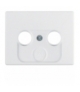 Arsys Płytka czołowa do gniazda antenowego 2- i 3-wyjściowego, biały Berker 12010179