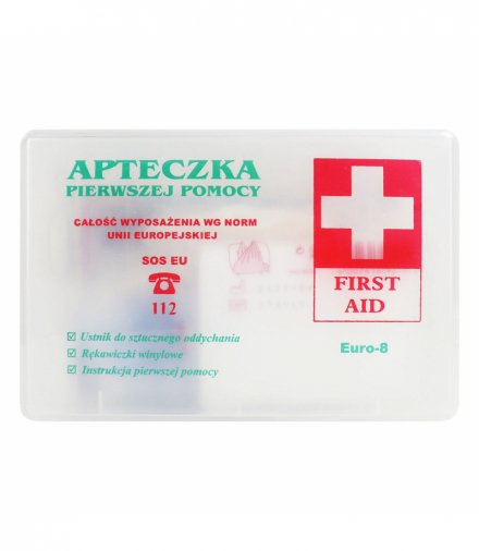 Apteczka Pierwszej Pomocy B-Euro-8 przezroczysta GODMAR AMI-G55780
