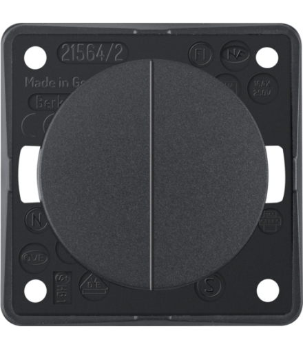 Integro Flow Łącznik wieloklawiszowy, seryjny, antracyt, mat Berker 936552505