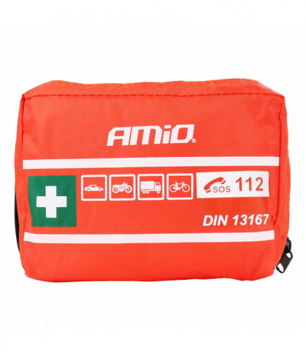 Apteczka samochodowa pierwszej pomocy din 13167 mini amio-01692 PK MOT AMI-01692