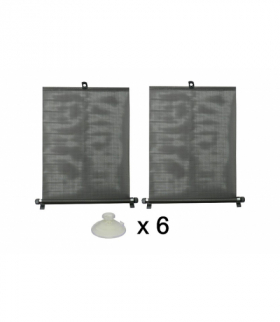 Rolety na boczne szyby czarne 2 szt. x 50 cm szerokości CarCommerce AMI-CC61004