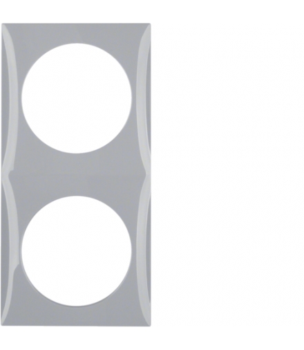 Integro Flow Ramka 2-krotna, szary, połysk Berker 918262507