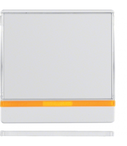 Q.x Klawisz z 2 dołączonymi soczewkami i dużym polem opisowym, biały, aksamit Berker 16966089