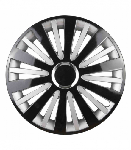 Kołpak falcon 14" czarno-srebrny LEOPLAST AMI-L58132