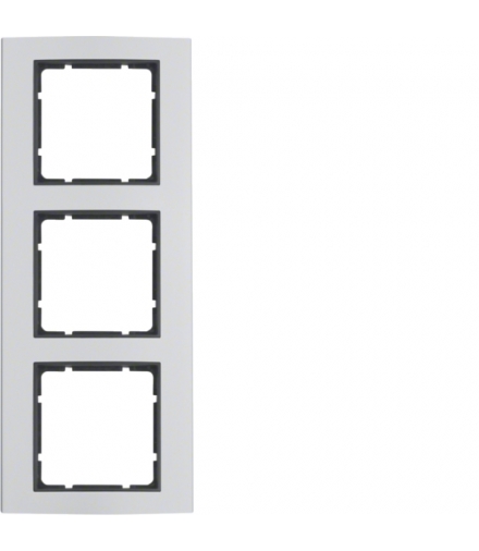 B.3 Ramka 3-krotna, alu/antracyt Berker 10133004