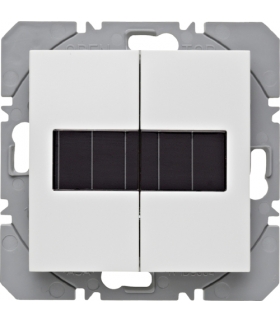B.x/S.1 KNX RF Przycisk 2-kr płaski z baterią słoneczną Berker.Net, biały, połysk Berker 85656189