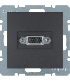 B.x Gniazdo VGA, antracyt, mat Berker 3315401606