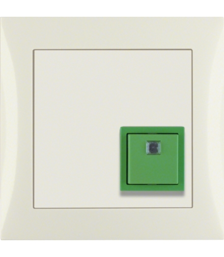 B.Kwadrat/S.1 System przywoławczy Przycisk anulowania z ramką, kremowy połysk Berker 52018982