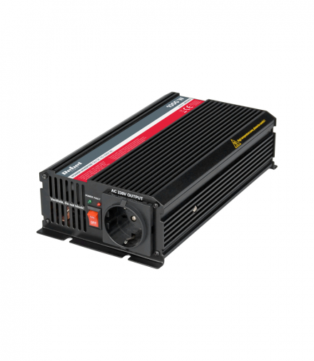 Przetwornica REBEL 12V/230V 1000W (gn. typu F:niemieckie) Rebel LEC-URZ3163