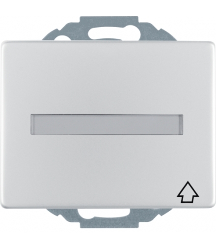 K.5 Gniazdo SCHUKO z pokrywą i polem opisowym, alu Berker 47487103