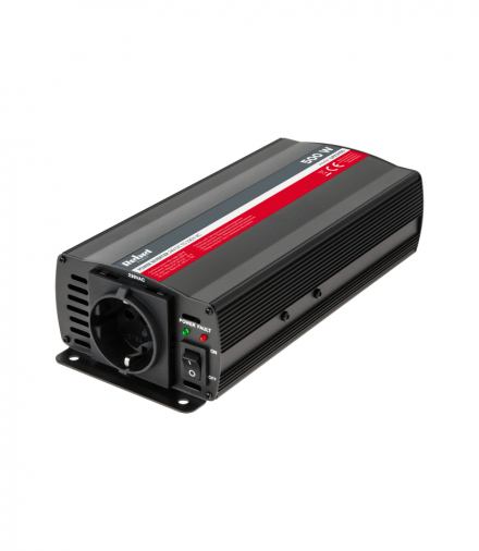 Przetwornica REBEL 24V/230V 500W(gn. typu F:niemieckie) Rebel LEC-URZ3165