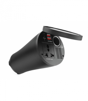 Przetwornica napięcia w kształcie kubka 12v/230v 150w/300w 2xusb pi02 amio-02469 AMiO AMI-02469
