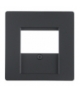 Q.x Płytka czołowa do gniazda głośnikowego, antracyt, aksamit Berker 6810336086
