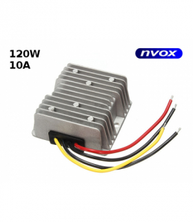 Przetwornica reduktor napięcia z 24V na 12V o mocy 120W (NVOX MANOSTAT 10A) NVOX MANOSTAT 10A
