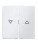 Q.x Klawisze z nadrukiem symbolu "strzałka" do łącznika 2-klawiszowego, biały, aksamit Berker 16256089