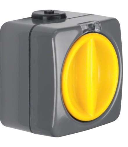 ISO-Panzer IP66 Łącznik obrotowy, ciemnoszary/żółty Berker 3046