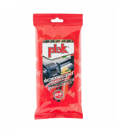 Plak ściereczki do kokpitu nabłyszczające pomarańcza 24 szt. PLAK AMI-E0425