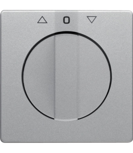 Q.x Płytka czołowa z pokrętłem do łącznika żaluzjowego obrotowego, alu aksamit, lakierowany Berker 10806084