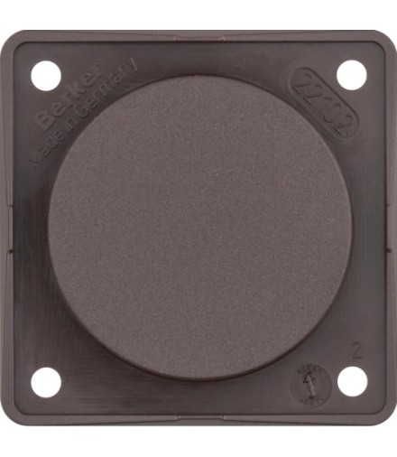 Integro Flow Zaślepka z płytką nośną, brązowy, mat Berker 945162501