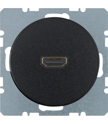 R.1/R.3 Gniazdo HDMI czarny, połysk Berker 3315422045