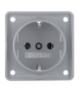 Integro Flow Gniazdo SCHUKO, szary, mat Berker 941852506