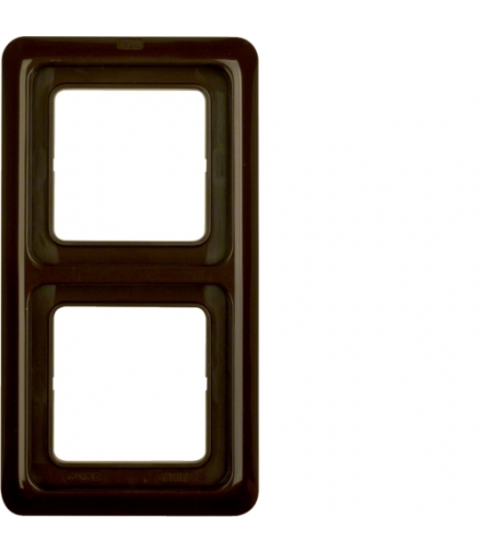 IP44 Ramka 2-krotna z uszczelką, brązowy, p/t Berker 132901