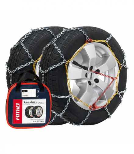 Łańcuchy śniegowe 12 mm kn-70 amio-02112 AMiO AMI-02112
