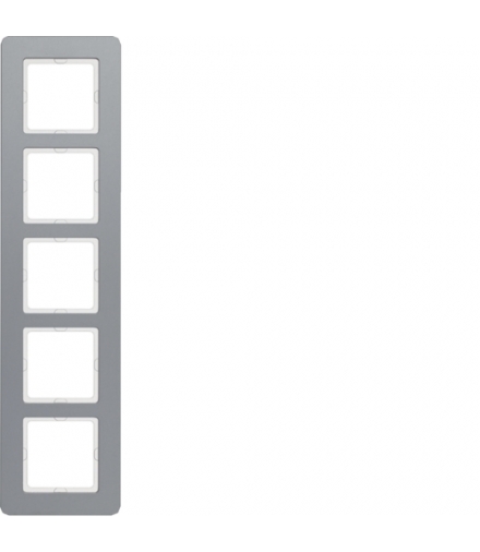 Q.7 Ramka 5-krotna, aluminium Berker 10156074