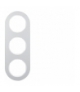 R.classic Ramka 3-krotna, aluminium/biały Berker 10132074