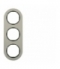 R.classic Ramka 3-krotna, aluminium/czarny Berker 10132084