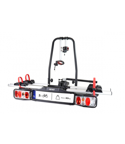 Bagażnik rowerowy samochodowy na hak - e-bike - 2 rowery tbc-02/2 amio-02585 AMiO AMI-02585
