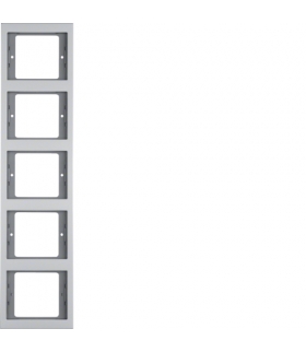 K.5 Ramka 5-krotna, pionowa alu Berker 13537003
