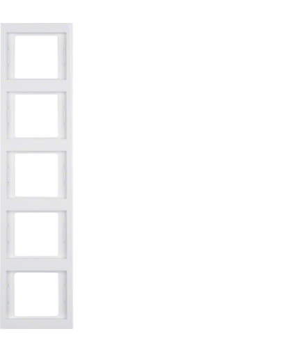K.1 Ramka 5-krotna, pionowa, biały, połysk Berker 13537009