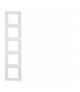 K.1 Ramka 5-krotna, pionowa, biały, połysk Berker 13537009